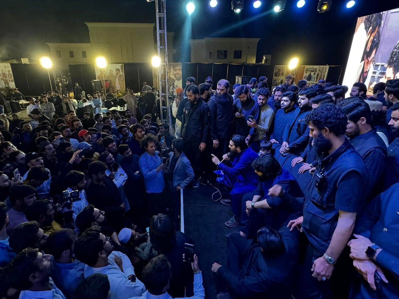 Attendees gathering during the opening moments of the Milestone Ceremony at Pearl One Courtyard, Lahore